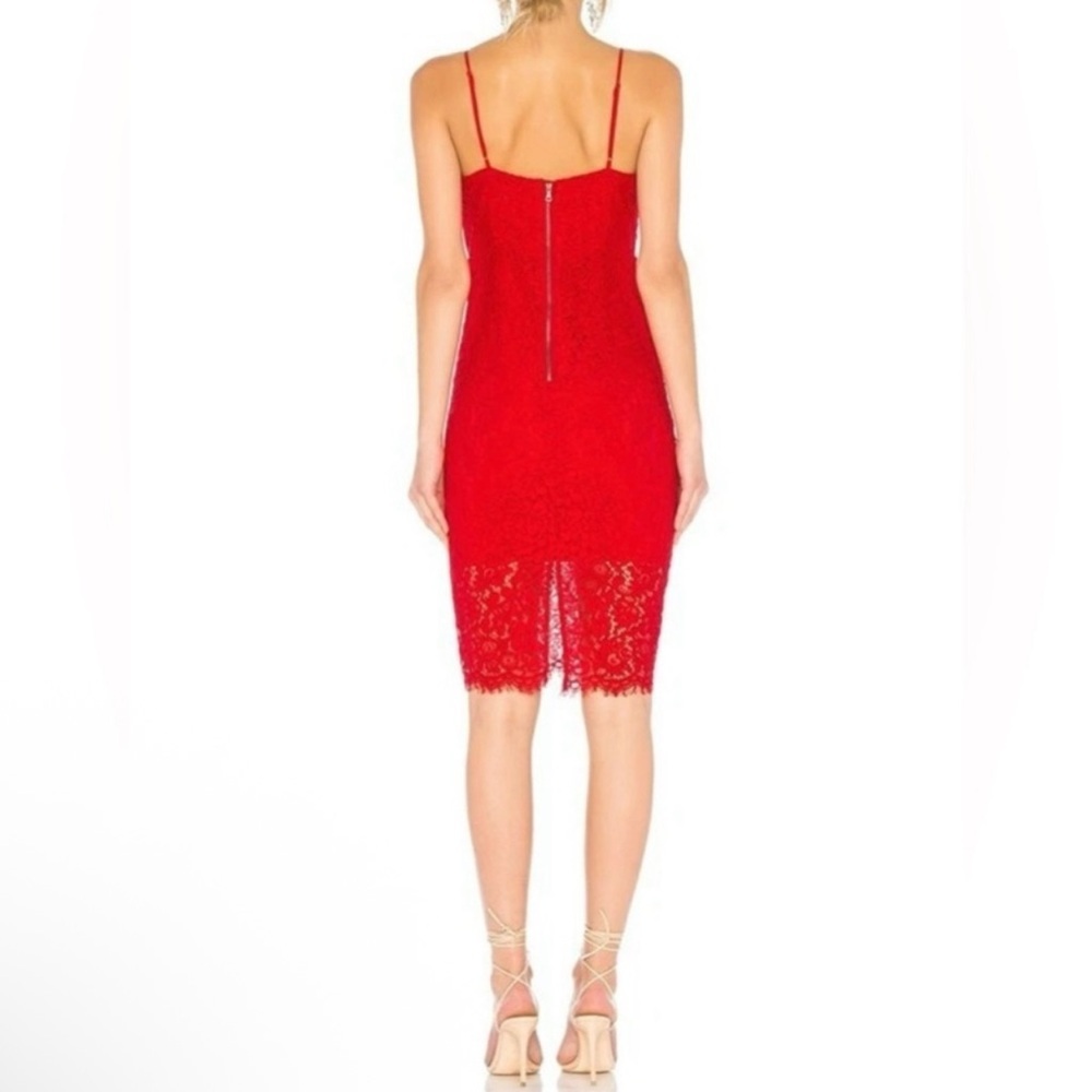 Bardot Pierre Red Lace Mini Dress Size 8/M NWT - Picture 2 of 6